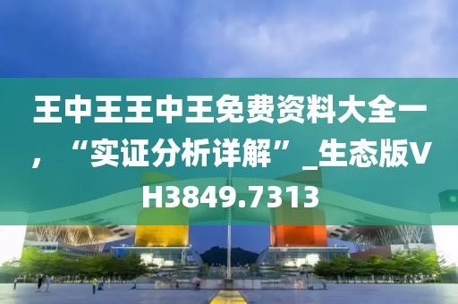 王中王王中王免費資料大全一，“實證分析詳解”_生態(tài)版VH3849.7313
