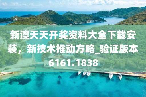 新澳天天開獎資料大全下載安裝，新技術推動方略_驗證版本6161.1838