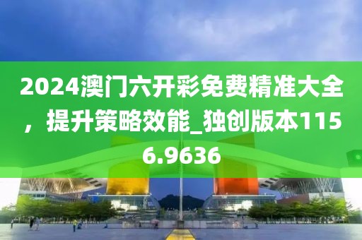 2024澳門六開彩免費(fèi)精準(zhǔn)大全，提升策略效能_獨(dú)創(chuàng)版本1156.9636