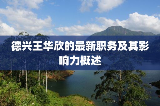 德興王華欣的最新職務(wù)及其影響力概述