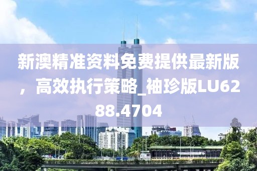 新澳精準(zhǔn)資料免費(fèi)提供最新版，高效執(zhí)行策略_袖珍版LU6288.4704