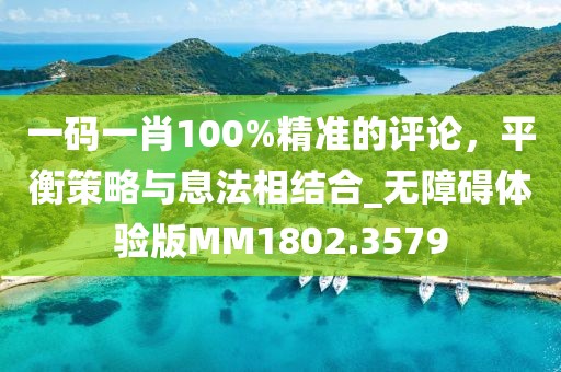 一碼一肖100%精準(zhǔn)的評論，平衡策略與息法相結(jié)合_無障礙體驗版MM1802.3579