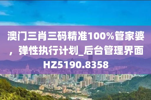 澳門三肖三碼精準(zhǔn)100%管家婆，彈性執(zhí)行計(jì)劃_后臺管理界面HZ5190.8358