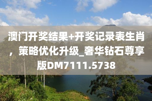 澳門(mén)開(kāi)獎(jiǎng)結(jié)果+開(kāi)獎(jiǎng)記錄表生肖，策略優(yōu)化升級(jí)_奢華鉆石尊享版DM7111.5738