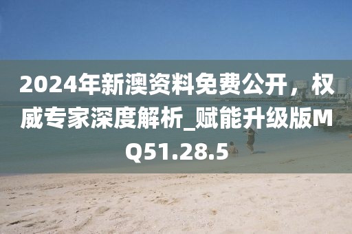 2024年新澳資料免費(fèi)公開，權(quán)威專家深度解析_賦能升級(jí)版MQ51.28.5