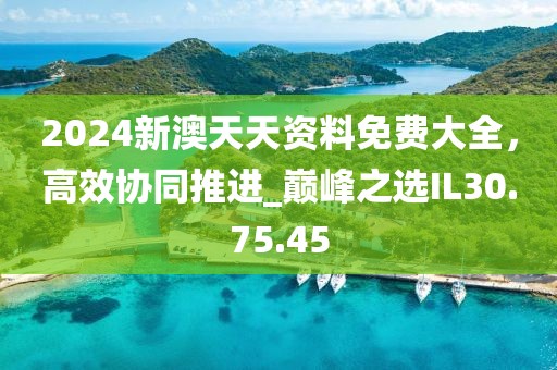 2024新澳天天資料免費(fèi)大全，高效協(xié)同推進(jìn)_巔峰之選IL30.75.45