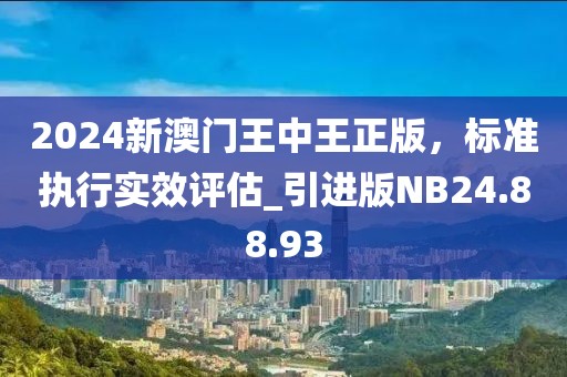 2024新澳門王中王正版，標(biāo)準執(zhí)行實效評估_引進版NB24.88.93
