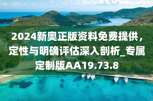 2024新奧正版資料免費(fèi)提供，定性與明確評估深入剖析_專屬定制版AA19.73.8