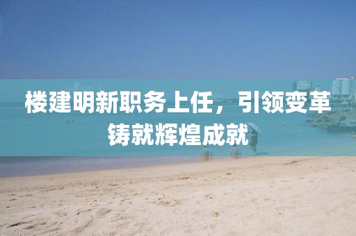 樓建明新職務(wù)上任，引領(lǐng)變革鑄就輝煌成就