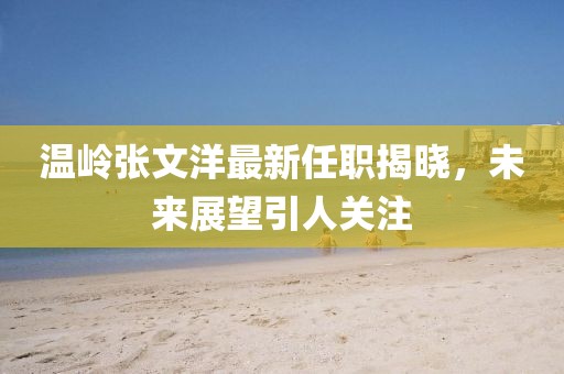 溫嶺張文洋最新任職揭曉，未來展望引人關(guān)注