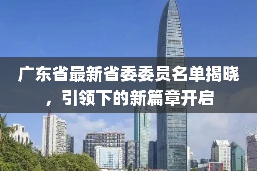 廣東省最新省委委員名單揭曉，引領(lǐng)下的新篇章開啟