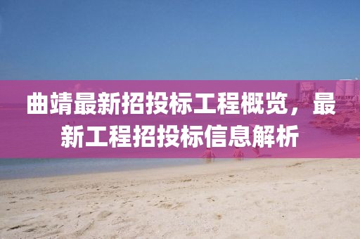曲靖最新招投標(biāo)工程概覽，最新工程招投標(biāo)信息解析