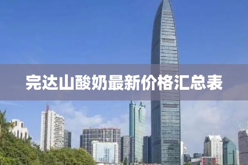 完達(dá)山酸奶最新價(jià)格匯總表