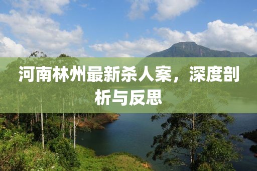 河南林州最新殺人案，深度剖析與反思