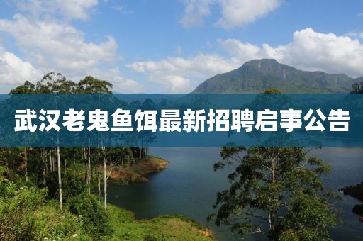 武漢老鬼魚餌最新招聘啟事公告