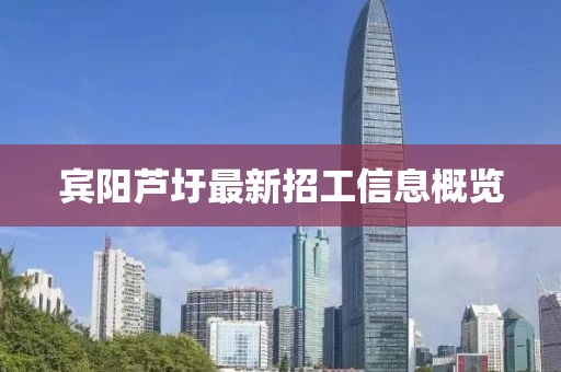 賓陽蘆圩最新招工信息概覽