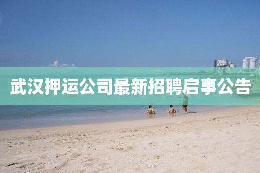 武漢押運(yùn)公司最新招聘啟事公告