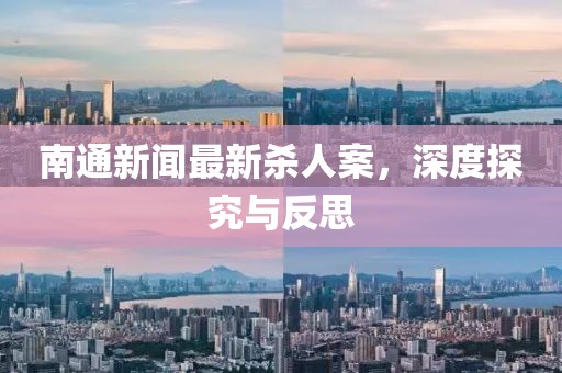 南通新聞最新殺人案，深度探究與反思