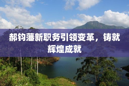 郝鈞藩新職務(wù)引領(lǐng)變革，鑄就輝煌成就