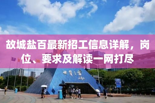 故城鹽百最新招工信息詳解，崗位、要求及解讀一網(wǎng)打盡