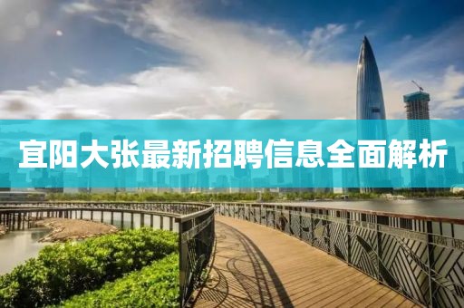 宜陽大張最新招聘信息全面解析