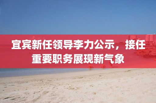 宜賓新任領(lǐng)導(dǎo)李力公示，接任重要職務(wù)展現(xiàn)新氣象