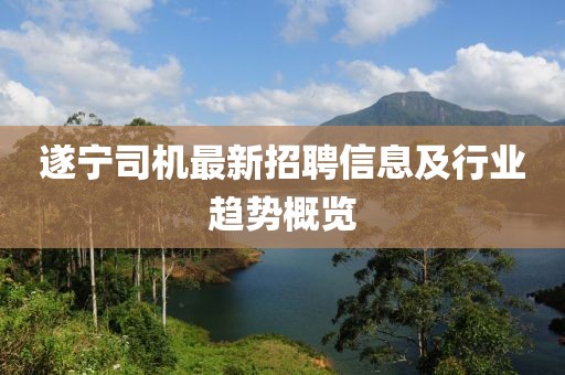 遂寧司機(jī)最新招聘信息及行業(yè)趨勢(shì)概覽