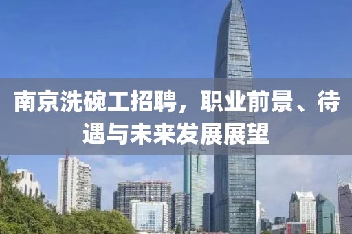 南京洗碗工招聘，職業(yè)前景、待遇與未來發(fā)展展望