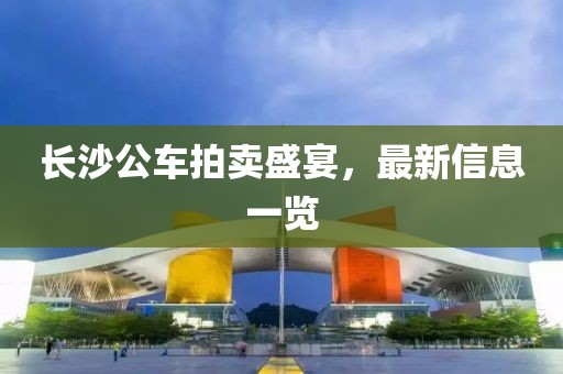 長沙公車拍賣盛宴，最新信息一覽