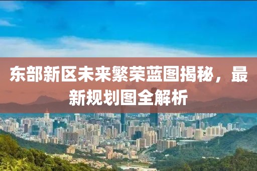 東部新區(qū)未來繁榮藍(lán)圖揭秘，最新規(guī)劃圖全解析
