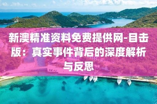 新澳精準(zhǔn)資料免費(fèi)提供網(wǎng)-目擊版：真實(shí)事件背后的深度解析與反思