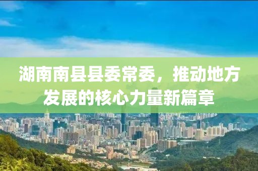 湖南南縣縣委常委，推動地方發(fā)展的核心力量新篇章