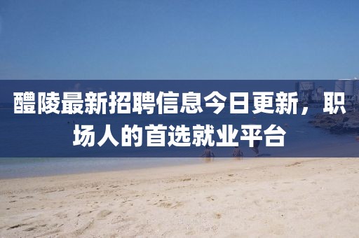 醴陵最新招聘信息今日更新，職場人的首選就業(yè)平臺
