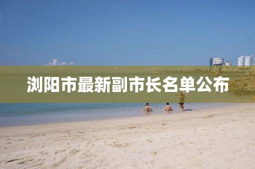 瀏陽市最新副市長(zhǎng)名單公布
