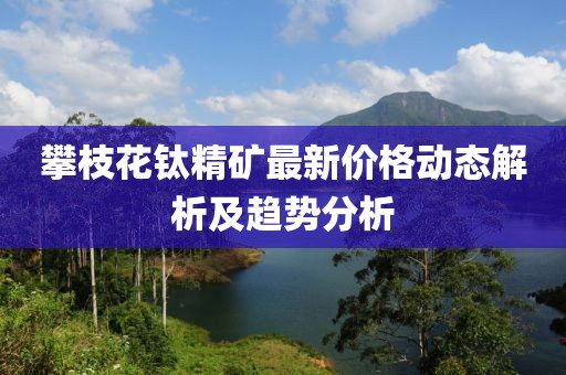 攀枝花鈦精礦最新價(jià)格動(dòng)態(tài)解析及趨勢(shì)分析