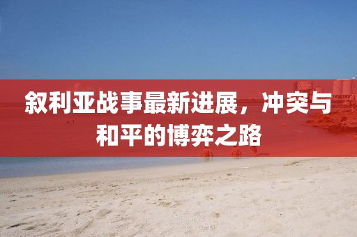 敘利亞戰(zhàn)事最新進(jìn)展，沖突與和平的博弈之路