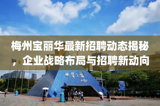 梅州寶麗華最新招聘動態(tài)揭秘，企業(yè)戰(zhàn)略布局與招聘新動向