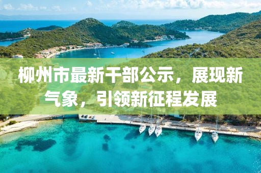 柳州市最新干部公示，展現(xiàn)新氣象，引領(lǐng)新征程發(fā)展