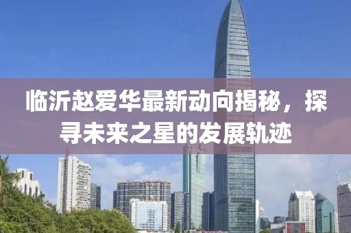 臨沂趙愛華最新動向揭秘，探尋未來之星的發(fā)展軌跡