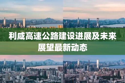 利咸高速公路建設(shè)進(jìn)展及未來(lái)展望最新動(dòng)態(tài)