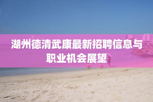湖州德清武康最新招聘信息與職業(yè)機(jī)會(huì)展望