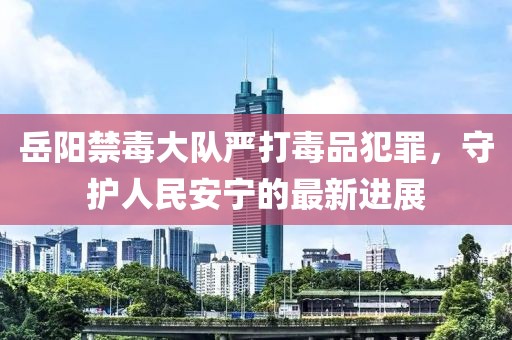 岳陽禁毒大隊(duì)嚴(yán)打毒品犯罪，守護(hù)人民安寧的最新進(jìn)展