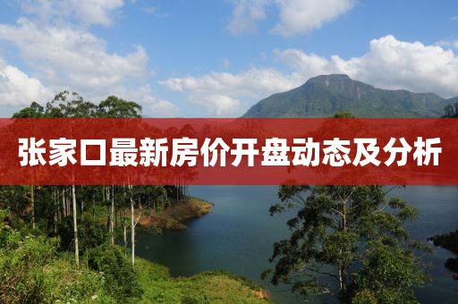 張家口最新房價開盤動態(tài)及分析