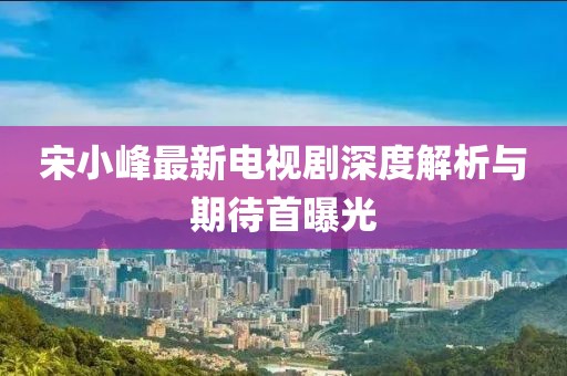 宋小峰最新電視劇深度解析與期待首曝光