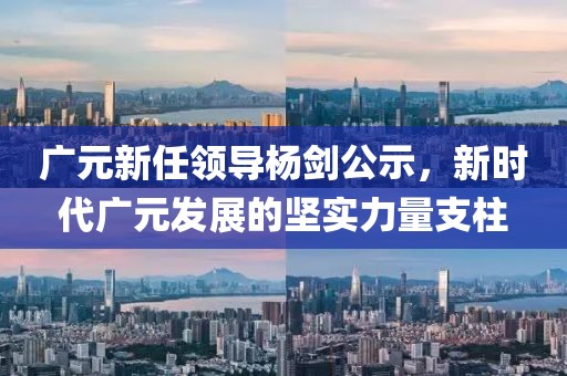 廣元新任領(lǐng)導(dǎo)楊劍公示，新時(shí)代廣元發(fā)展的堅(jiān)實(shí)力量支柱
