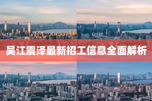 吳江震澤最新招工信息全面解析