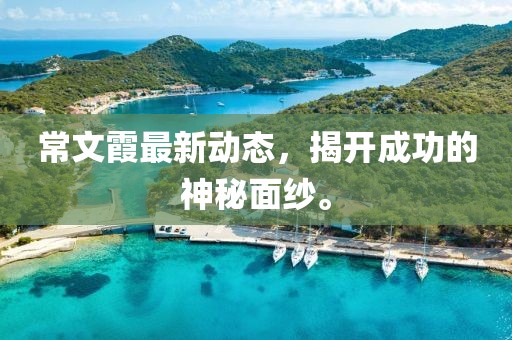常文霞最新動(dòng)態(tài)，揭開(kāi)成功的神秘面紗。