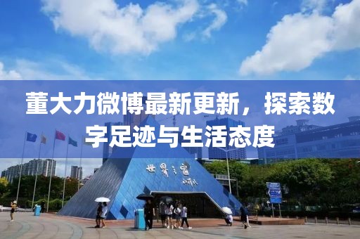 董大力微博最新更新，探索數(shù)字足跡與生活態(tài)度
