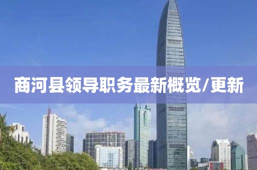 商河縣領導職務最新概覽/更新