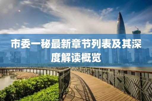 市委一秘最新章節(jié)列表及其深度解讀概覽